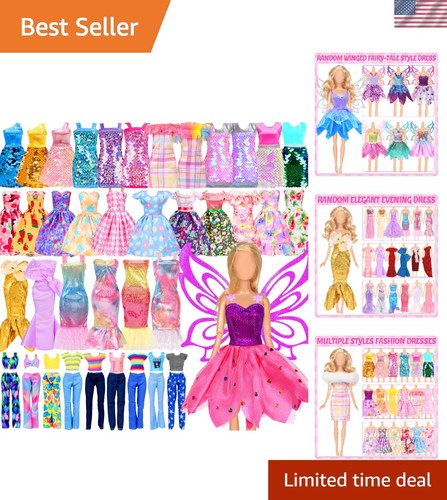Colorful set doll - clothes,