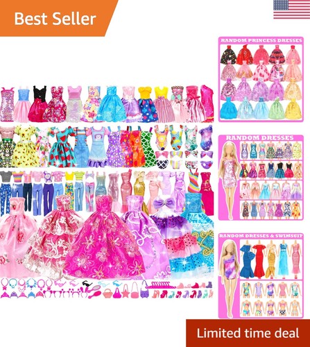 138 piece doll - clothes, set