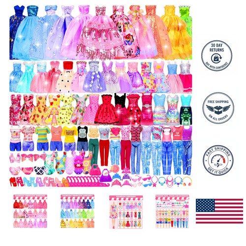 195 pcs barbi clothes - pcs,