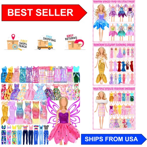 Piece doll clothes set with - clothes,
