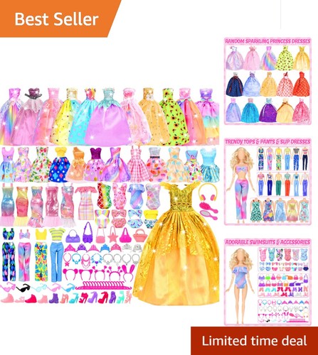 Doll clothes and - 85-pc,