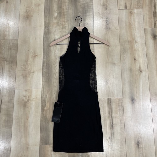 Bebe black sheer back turtle - bebe,