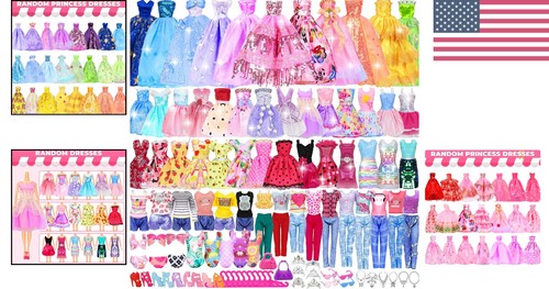 195 pcs barbi clothes doll - 195,