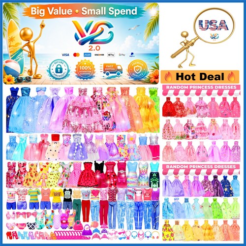 195 pcs doll clothes - 195,