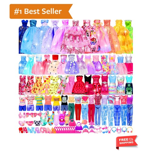 195 pcs doll clothes - doll,