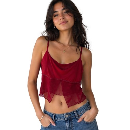 Princess polly red mesh cowl - polly,